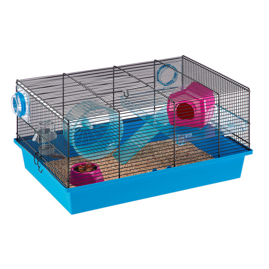 Cage hamster milos medium noir de Ferplast - cage pour oiseaux et r...