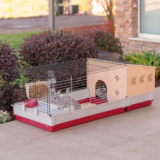Cage lapin krolik 140 plus de Ferplast - cage pour oiseaux et rongeurs dans Cages pour rongeurs