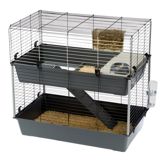 Cage rabbit 100 double de Ferplast - cage pour oiseaux et rongeurs dans Cages pour rongeurs