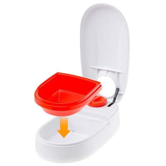 Distributeur de nourriture ouverture automatique de Ferplast - cage pour oiseaux et rongeurs dans Gamelles, distributeurs et ...