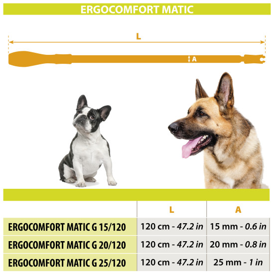 Ergofluo matic g15/120 bleu - laisse Ferplast de Ferplast - cage pour oiseaux et rongeurs dans Laisses pour chien