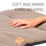 Jolly 110 microfleece taupe tapis plat de Ferplast - cage pour oiseaux et rongeurs dans Paniere et coussin pour chiens