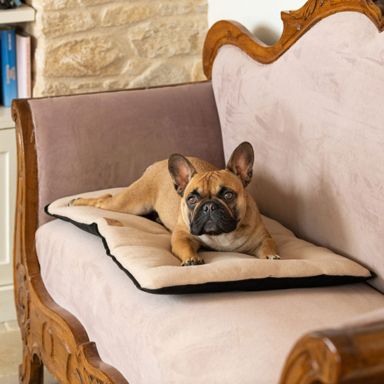 Jolly 65 microfleece beige tapis plat de Ferplast - cage pour oiseaux et rongeurs dans Paniere et coussin pour chiens