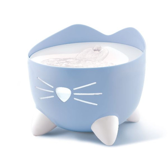 Fontaine pour chat pixi 20x20x17cm bleu de Laroy - aliments et d'accessoires pour animaux de compagnie dans Gamelles, distrib...
