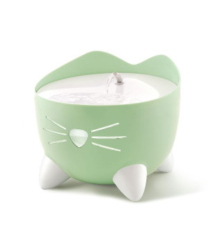 Fontaine pour chat pixi 20x20x17cm vert de Laroy - aliments et d'accessoires pour animaux de compagnie dans Gamelles, distrib...