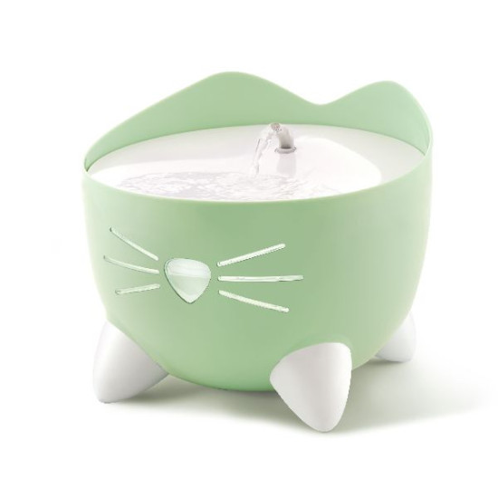 Fontaine pour chat pixi 20x20x17cm vert de Laroy - aliments et d'accessoires pour animaux de compagnie dans Gamelles, distrib...