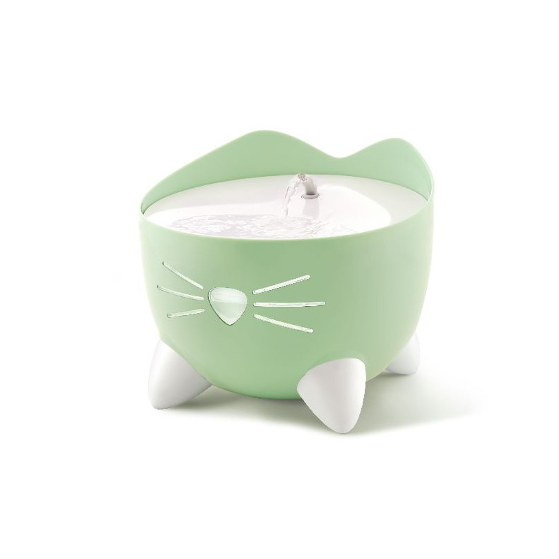 Fontaine pour chat pixi 20x20x17cm vert de Laroy - aliments et d'accessoires pour animaux de compagnie dans Gamelles, distrib...
