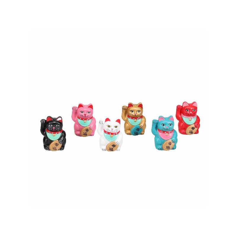 Lucky cat 4x3.5x5cm display couleurs mélangées de Laroy - aliments et d'accessoires pour animaux de compagnie dans Jouets pou...