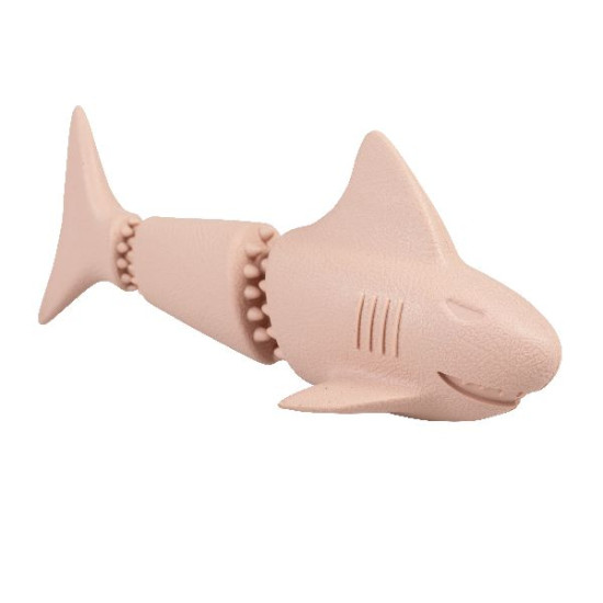 Distributeur requin caoutchouc 18x7.6x7.5cm rose de Laroy - aliments et d'accessoires pour animaux de compagnie dans Jouets p...