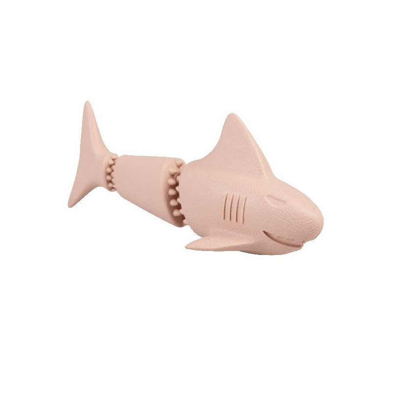 Distributeur requin caoutchouc 18x7.6x7.5cm rose de Laroy - aliments et d'accessoires pour animaux de compagnie dans Jouets p...