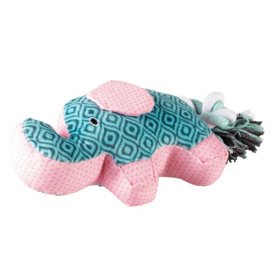 Peluche eléphant retro 24x11x5cm bleu de Laroy - aliments et d'accessoires pour animaux de compagnie dans Jouets pour chiens