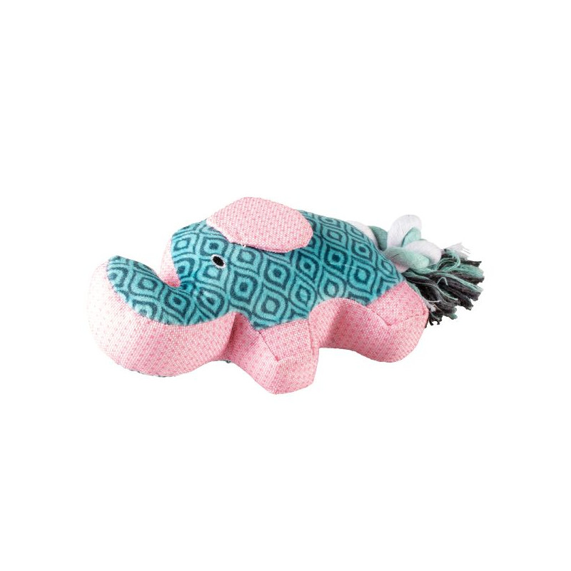 Peluche eléphant retro 24x11x5cm bleu de Laroy - aliments et d'accessoires pour animaux de compagnie dans Jouets pour chiens