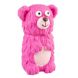 Jouet latex ours 8x5.5x13cm rose de Laroy - aliments et d'accessoires pour animaux de compagnie dans Jouets pour chiens