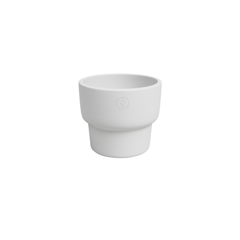 Cache-pot echo haut 17cm blanc de Artevasi - Vases et jardinières Déco dans Cache-pot et pot déco