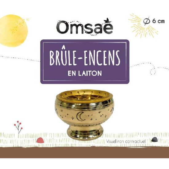 Brûle-encens en Laiton de Herboristerie et Esotérisme à Libourne dans Encens et accessoires