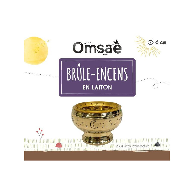 Brûle-encens en Laiton de Herboristerie et Esotérisme à Libourne dans Encens et accessoires