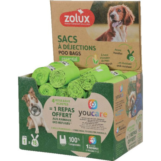 Sac a crotte ecoconcu x1 de Zolux - Produit pour animaux dans Soins et Hygiene pour chiens