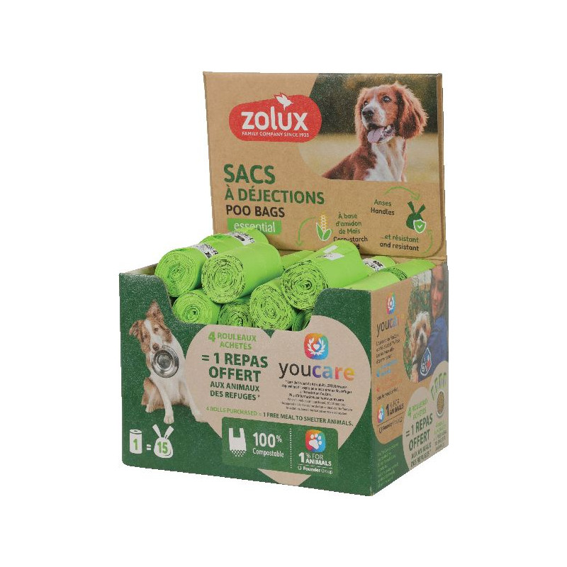 Sac a crotte ecoconcu x1 de Zolux - Produit pour animaux dans Soins et Hygiene pour chiens