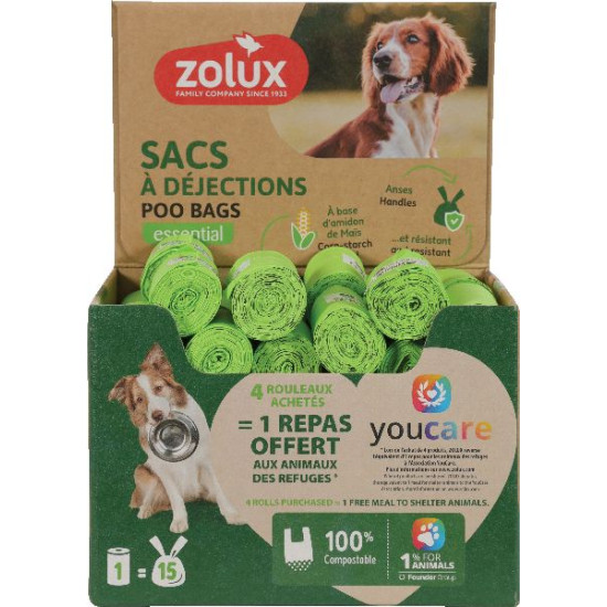 Sac a crotte ecoconcu x1 de Zolux - Produit pour animaux dans Soins et Hygiene pour chiens