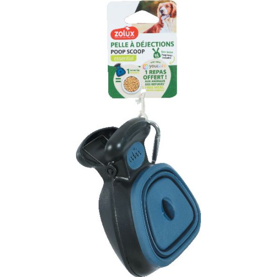 Pince poop scoop bleu marine de Zolux - Produit pour animaux dans Soins et Hygiene pour chiens