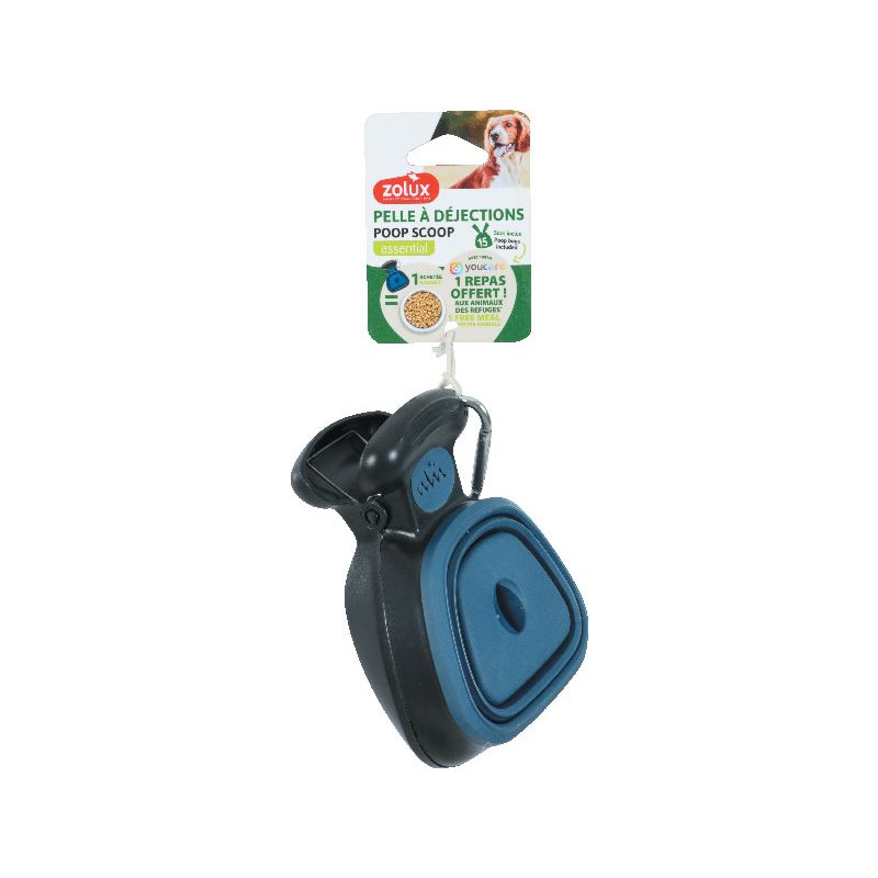 Pince poop scoop bleu marine de Zolux - Produit pour animaux dans Soins et Hygiene pour chiens
