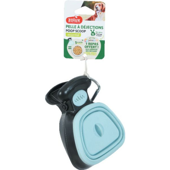 Pince poop scoop bleu ciel de Zolux - Produit pour animaux dans Soins et Hygiene pour chiens