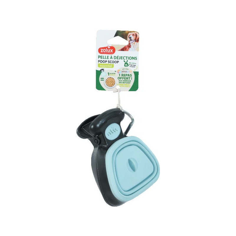 Pince poop scoop bleu ciel de Zolux - Produit pour animaux dans Soins et Hygiene pour chiens