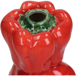 Vase poivron rouge 9.9x9.5x20.3cm de Jardinerie Bordeaux Libourne Gironde dans Vase