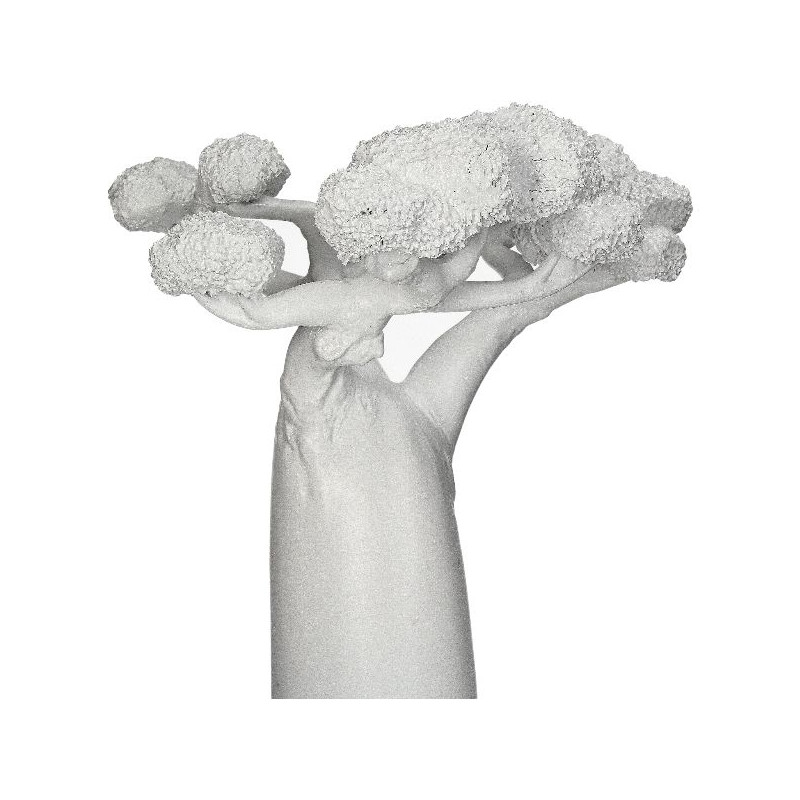 Ornement arbre polyresine blanc 26x24x46cm de Jardinerie Bordeaux Libourne Gironde dans Sculpture et sujet