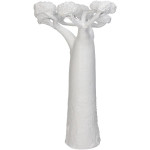 Ornement arbre polyresine blanc 26x24x46cm de Jardinerie Bordeaux Libourne Gironde dans Sculpture et sujet