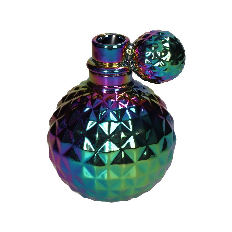 Vase flacon parfum porcelaine irise 12x11.5x15cm de Jardinerie Bordeaux Libourne Gironde dans Vase