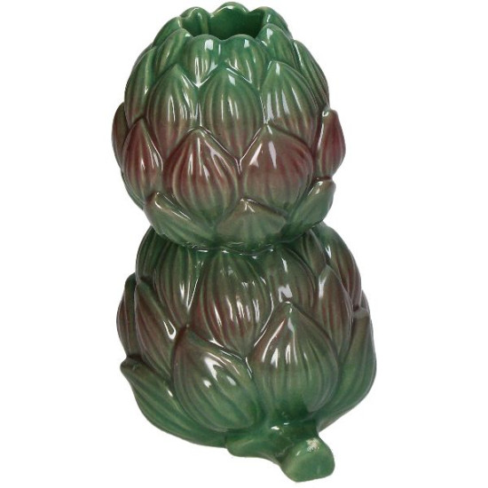 Bougeoir artichaut vert 9.8x8.4x13.8cm de Jardinerie Bordeaux Libourne Gironde dans Bougeoirs et lanterne pour bougies