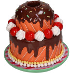 Bougeoir gateau polyresine multi 12x12x11cm de Jardinerie Bordeaux Libourne Gironde dans Bougeoirs et lanterne pour bougies
