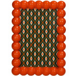 Cadre photo perles polyresine orange 10x15cm de Jardinerie Bordeaux Libourne Gironde dans Peintures - Cadres -Toiles - Tableaux