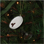Ornement verre a expresso martini marron 8.9cm de Jardinerie Bordeaux Libourne Gironde dans Boule pour sapin de Noël