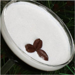 Ornement verre a expresso martini marron 8.9cm de Jardinerie Bordeaux Libourne Gironde dans Boule pour sapin de Noël