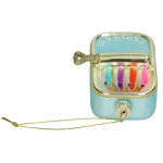 Ornement boite sardines verre multi 11cm de Jardinerie Bordeaux Libourne Gironde dans Boule pour sapin de Noël