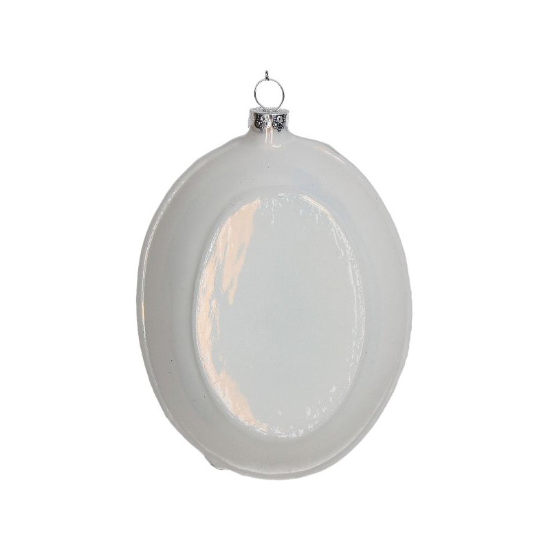 Ornements assiette poisson verre gris 11.4cm de Jardinerie Bordeaux Libourne Gironde dans Boule pour sapin de Noël