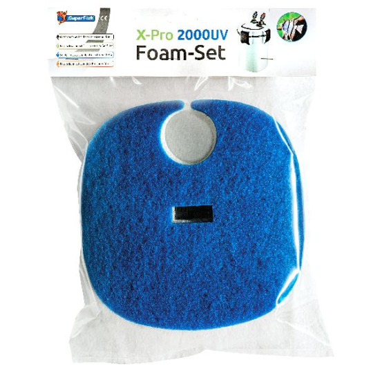 Mousses pour x pro 2000 uv 3x de Superfish - Aquadistri - accessoires pour aquarium et bassin dans Recharge Superfish Aquadis...