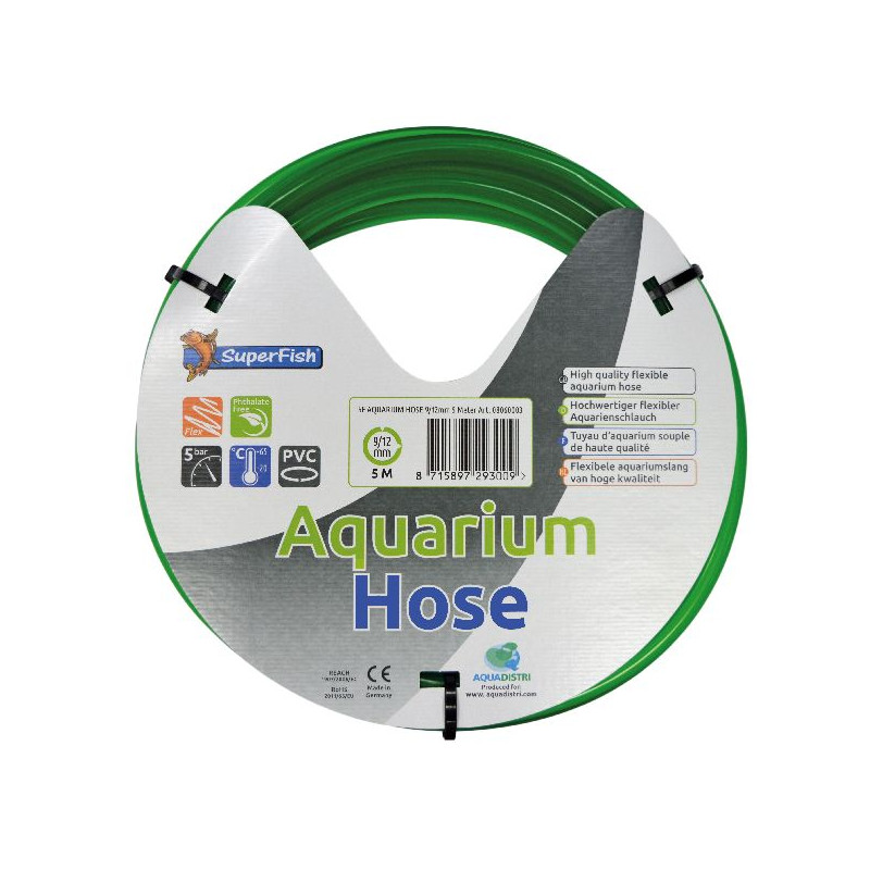 Tuyau aquarium 9/12 mm 5 m de Superfish - Aquadistri - accessoires pour aquarium et bassin dans Accessoires pour aquariums