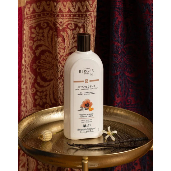 Lessive parfum velours d'orient 1l de Lampe Berger Paris - parfums et diffuseurs dans Entretien de la maison