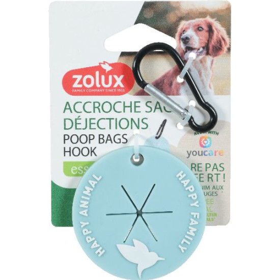 Accroche sac crotte bci de Zolux - Produit pour animaux dans Soins et Hygiene pour chiens
