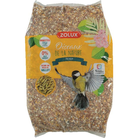 Graines pour oiseaux du jardin premium3 4kg de Zolux - Produit pour animaux dans Graines pour oiseaux