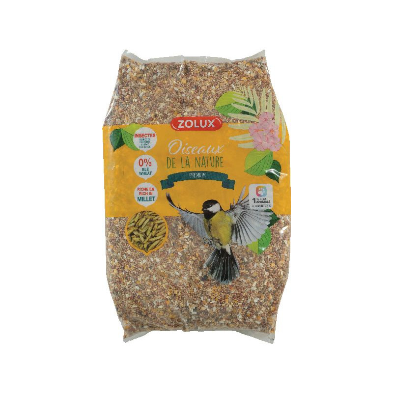 Graines pour oiseaux du jardin premium3 4kg de Zolux - Produit pour animaux dans Graines pour oiseaux