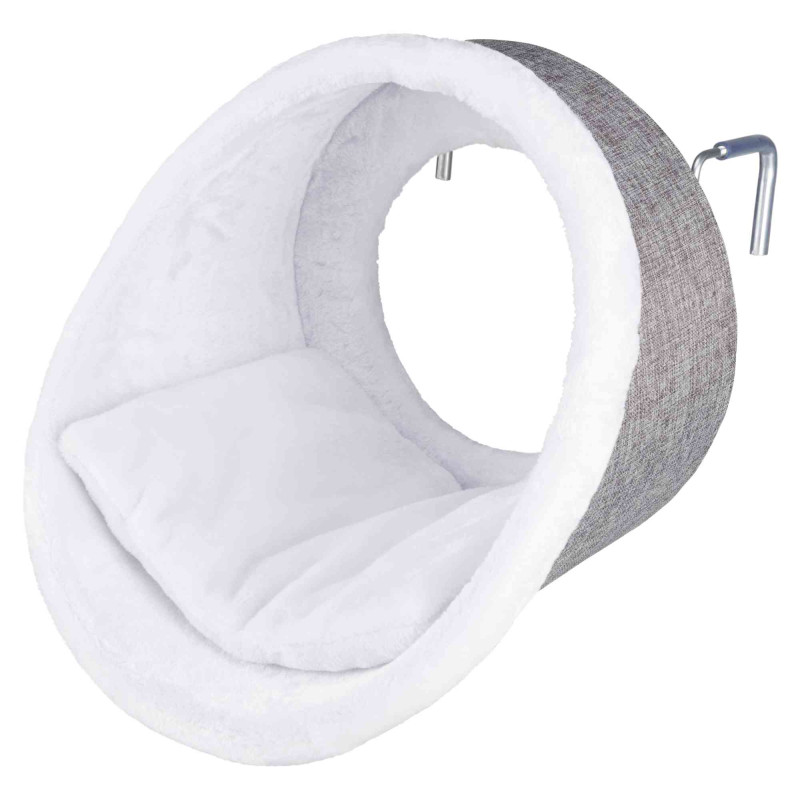 Abri douillet radiateur 38x34 cm blanc/gris de Trixie - Produit pour animaux dans Paniers et sacs pour chats