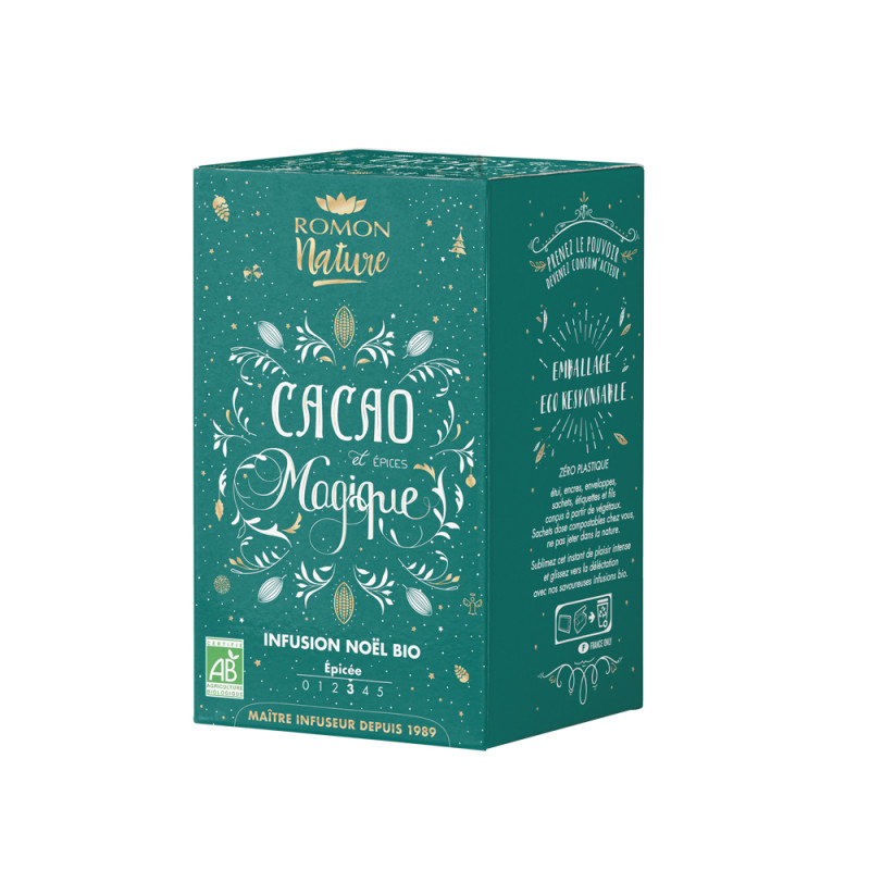Tisane plaisir 18 sd cacao magique 30.6g bio de Herboristerie et Esotérisme à Libourne dans 🫖 Thés, tisanes et infusions
