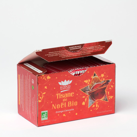 The de noel orange cannelle cube métal 48g de Herboristerie et Esotérisme à Libourne dans 🫖 Thés, tisanes et infusions