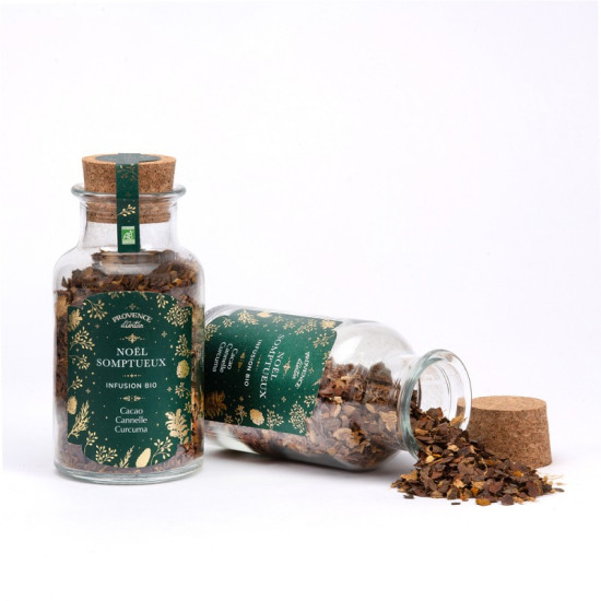 Infusion noel somptueux 70g bouteille verre de Provence d’antan dans 🫖 Thés, tisanes et infusions