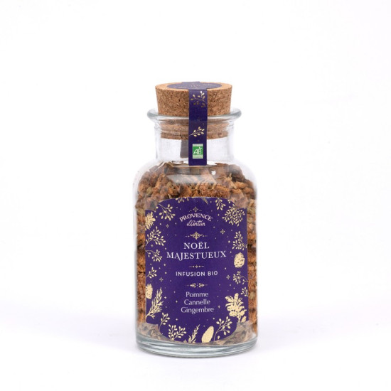 Infusion noel majestueux 100g bouteille verre de Provence d’antan dans 🫖 Thés, tisanes et infusions