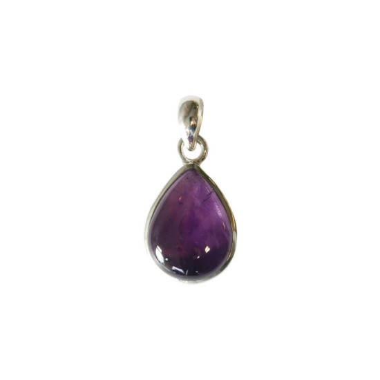Pendentif amethyste argent 925 forme goutte de Herboristerie et Esotérisme à Libourne dans 💎 Bijoux et accessoires ésotériques